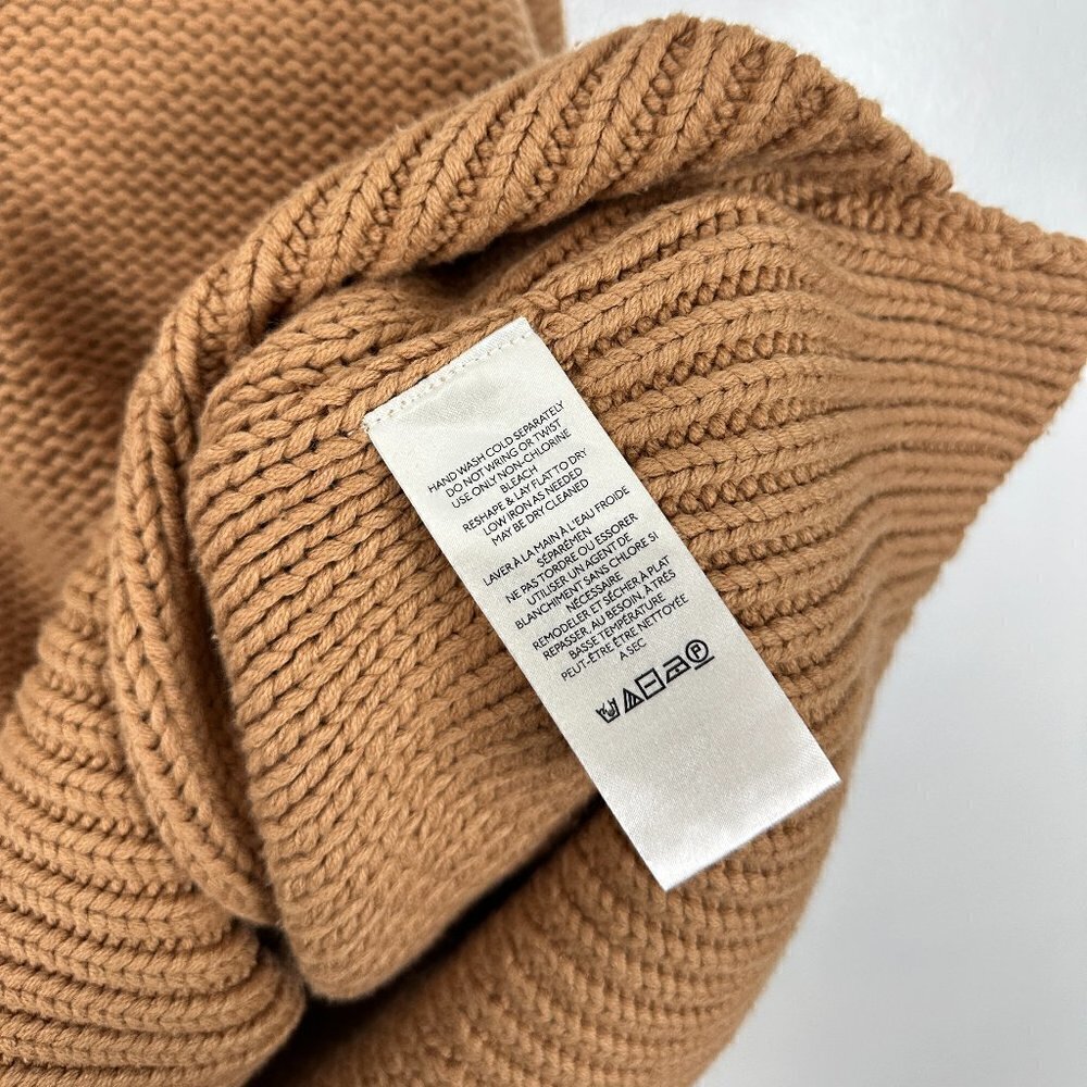 FREE PEOPLE Alli V-neck Sweater in Camel Size Medium - Picture 8 of 10